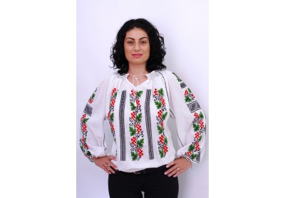 Ie damă cu mânecă lungă model viţă-de-vie Ie damă cu mânecă lungă model viţă-de-vie